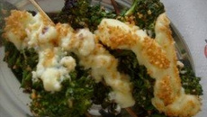 Espetinho de brócolis com catupiry