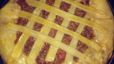 Torta de carne com purê