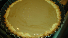 Torta de café com amêndoas