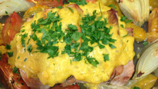 Lombo suíno com mostarda