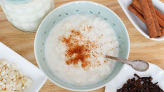 Canjica caipira com queijo