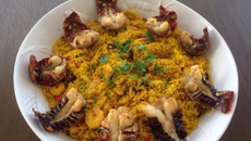 Risoto de frutos do mar