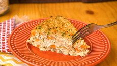 Torta de frango com farelo de aveia