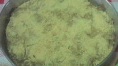 Torta de banana de fubá