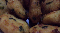 Panqueca de milho verde e mussarela