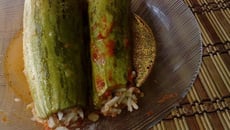 Abobrinha recheada - Dolmá