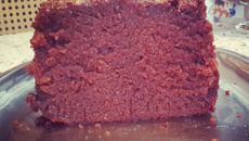 Bolo de chocolate na panificadora