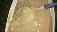 Sorvete de massa cremoso