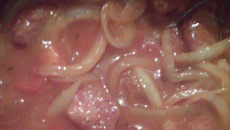 Linguiça Frita ao molho