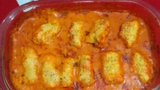 Frango recheado ao creme de milho