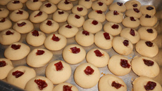 Bolachas amanteigadas com goiabada