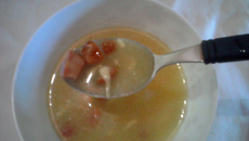 Creme de batata com calabresa