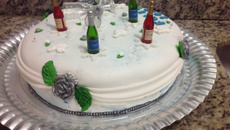 Recheio de Ano Novo para bolo em pasta americana