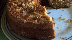 Bolo integral de maçã e banana