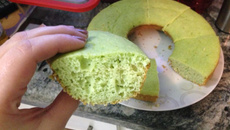 Bolo de chá verde light