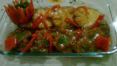 Cupim ao molho de abacaxi