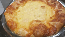 Torta de atum e requeijão