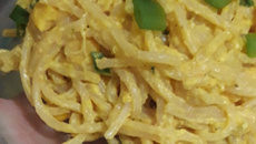 Macarrão ao creme de milho simples