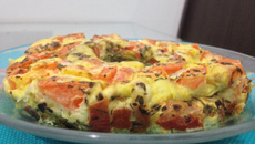 Suflê de ovo com recheio