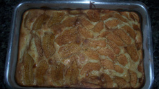 Bolo de banana e maçã