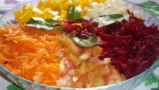 Receita de salada light de frutas com verduras