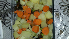 Costela com verduras 