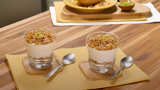 Gelado crocante de limão brasileiro