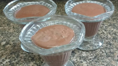 Pudim de chocolate diet caseiro