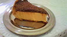 Torta de maracujá com chocolate feita com suco em pó