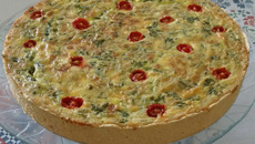 Quiche de espinafre e ricota