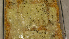 Risoto de palmito e frango gratinado (Risoto Misto)