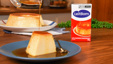 Pudim de leite condensado cremoso com LeitBom
