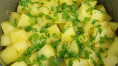 Refogado de mamão verde