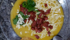 Creme de mandioquinha