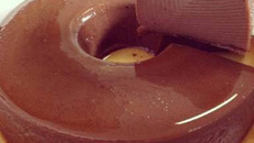 Pudim de leite condensado de chocolate