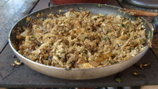 Refogado de umbigo de bananeira