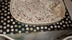 Panna cotta com chocolate