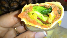 Crepioca simples com sardinha