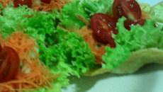 Cesta de parmesão para saladas