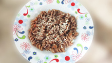 Macarrão integral ao licor de café e pimenta