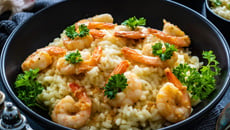 Risoto de camarão sem errar no ponto do arroz