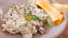 Rillete de peixe defumado