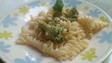 Macarrão ao creme com brócolis