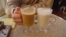 Milk shake de Neston e pêssego