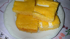 Pamonha assada com flocão