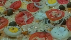 Pizza de massa árabe