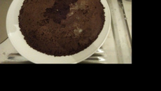 Bolo de chocolate de micro-ondas