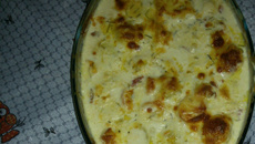 Filé de peixe ao molho branco