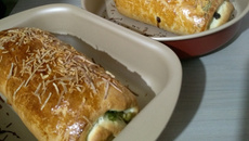 Baguete de rúcula com tomate seco