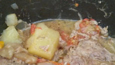 Bife na panela elétrica de arroz